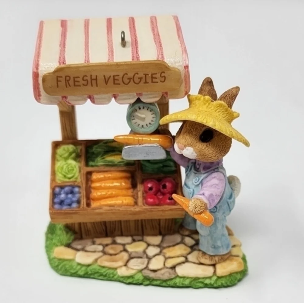 Hallmark‎ 1997 Collector's Edition Farmer's Market Tender Touches Bunny Ornament
